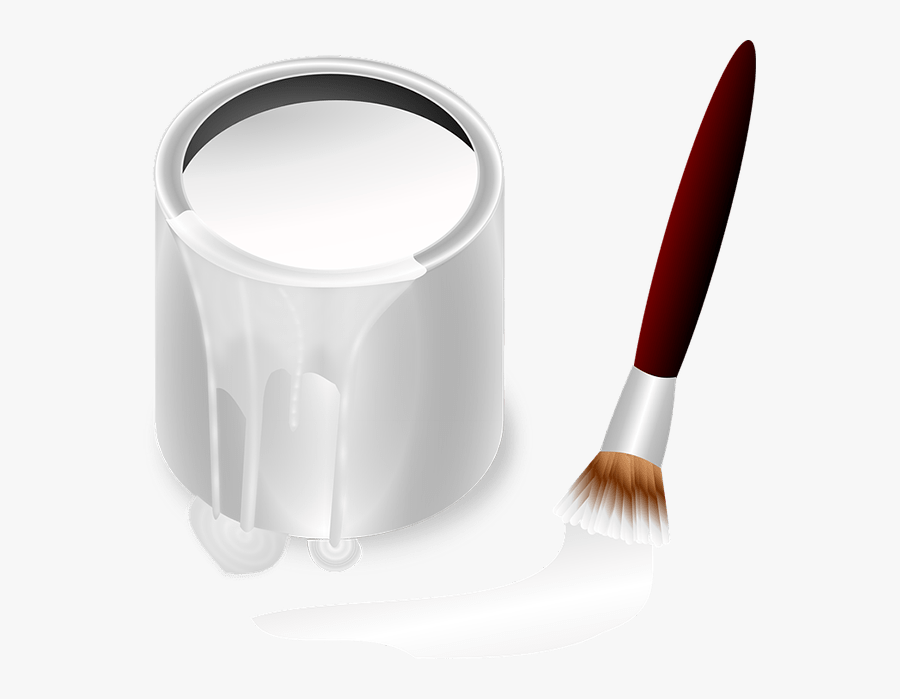 White Paint Can Png, Transparent Clipart