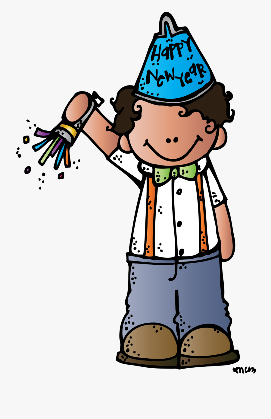 Swim In Money Clipart - Melonheadz Clipart Happy New Year, Transparent Clipart