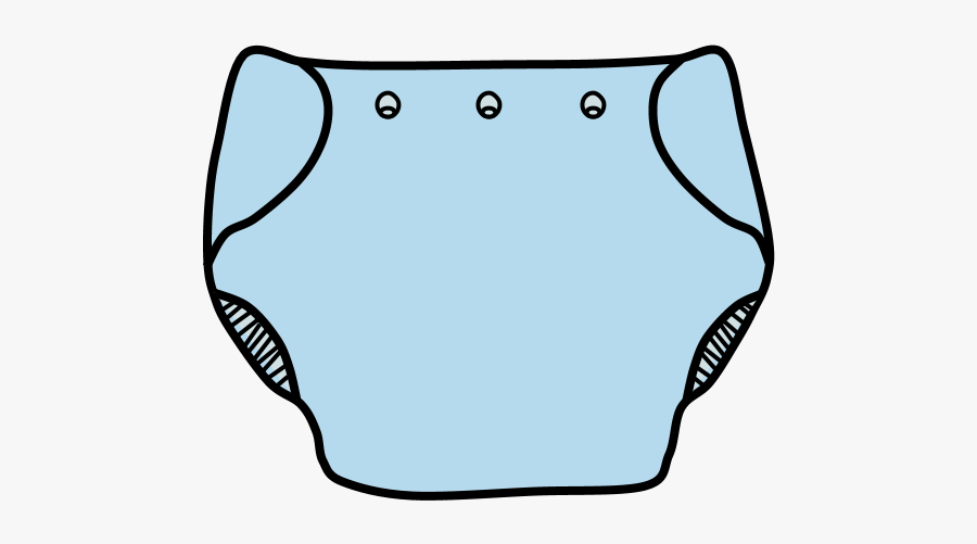 Diaper, Cloth, Light Blue, Transparent Clipart