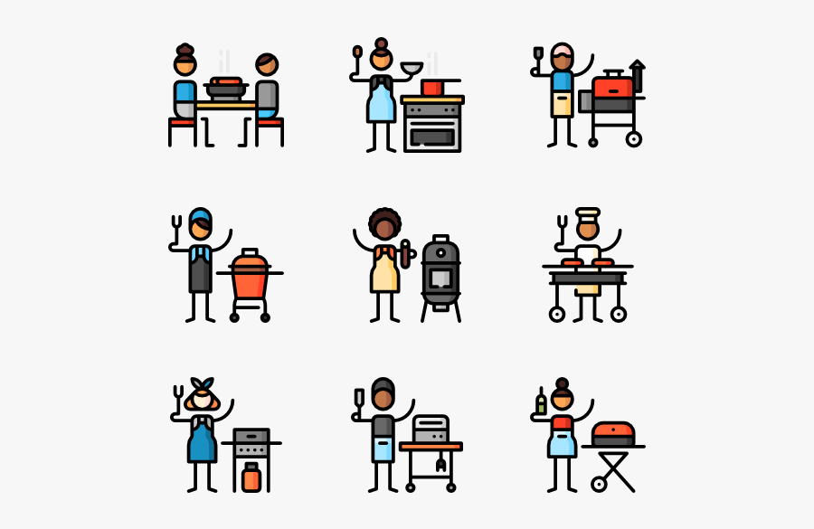 Bbq - Cartoon, Transparent Clipart