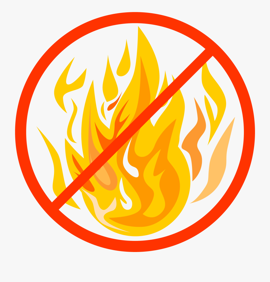 Graphic For Open Fire Ban - Circle With Fire, Transparent Clipart