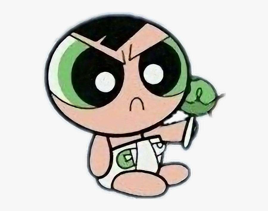 Buttercup Baby Powerpuffgirls Buttercup Cute Baby Sad - Powerpuff Girls Buttercup Baby, Transparent Clipart