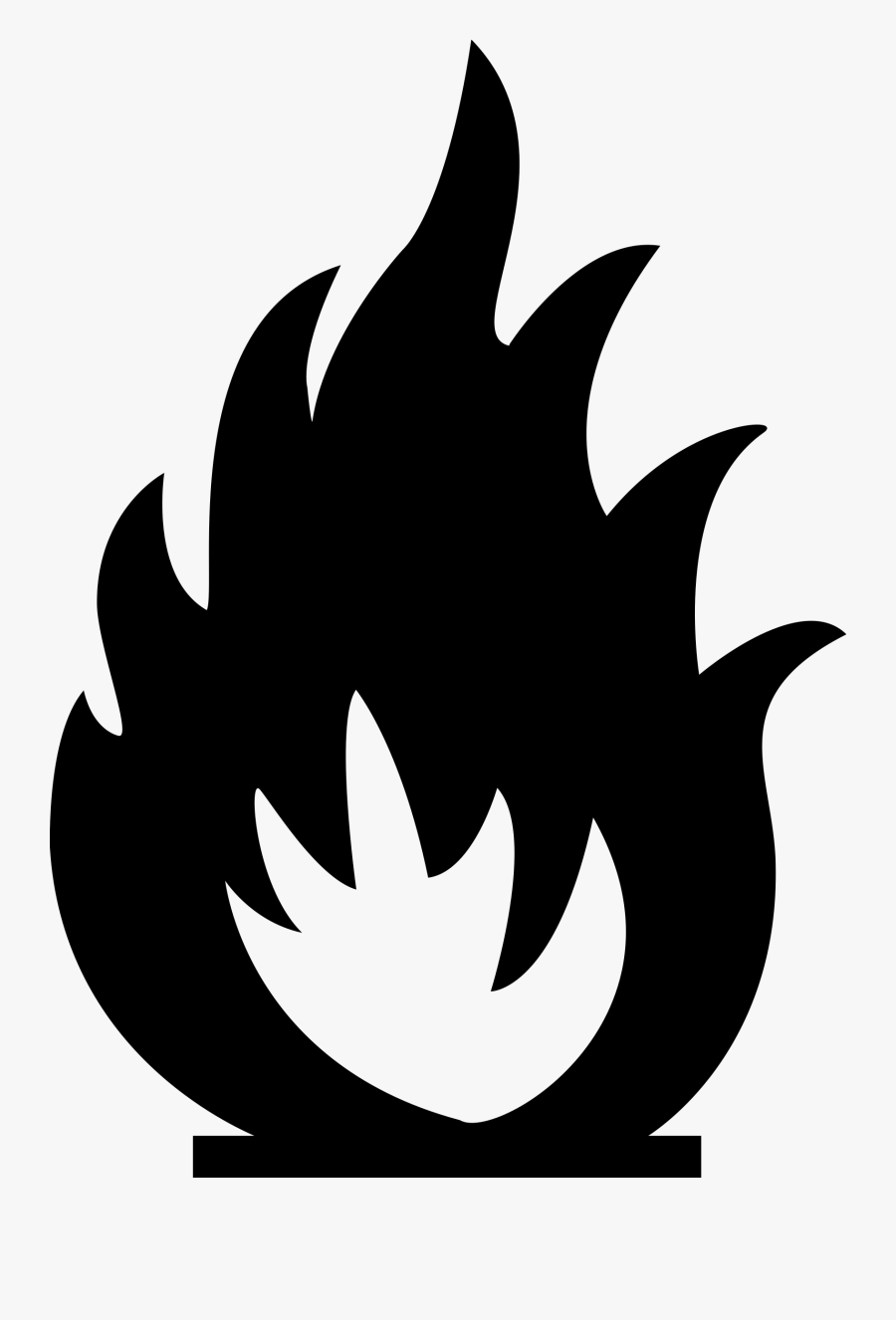 Camp Fire Clipart Api - Black And White Safety Symbols, Transparent Clipart