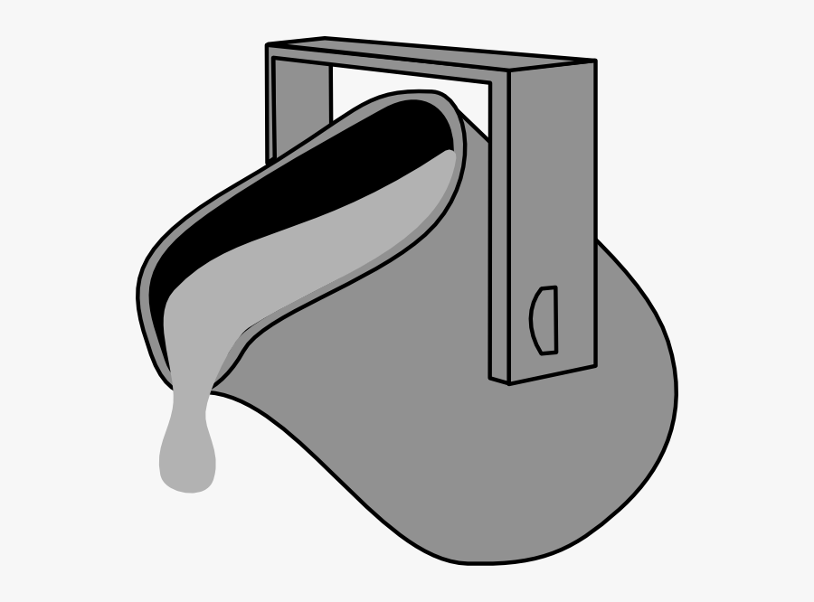 Paint Light Gray Bucket Svg Clip Arts - Pouring Water Bucket Clipart, Transparent Clipart
