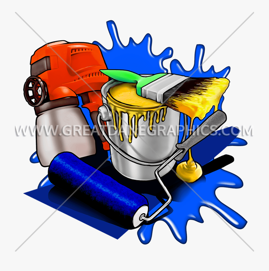 Paint Supplies Splatter, Transparent Clipart