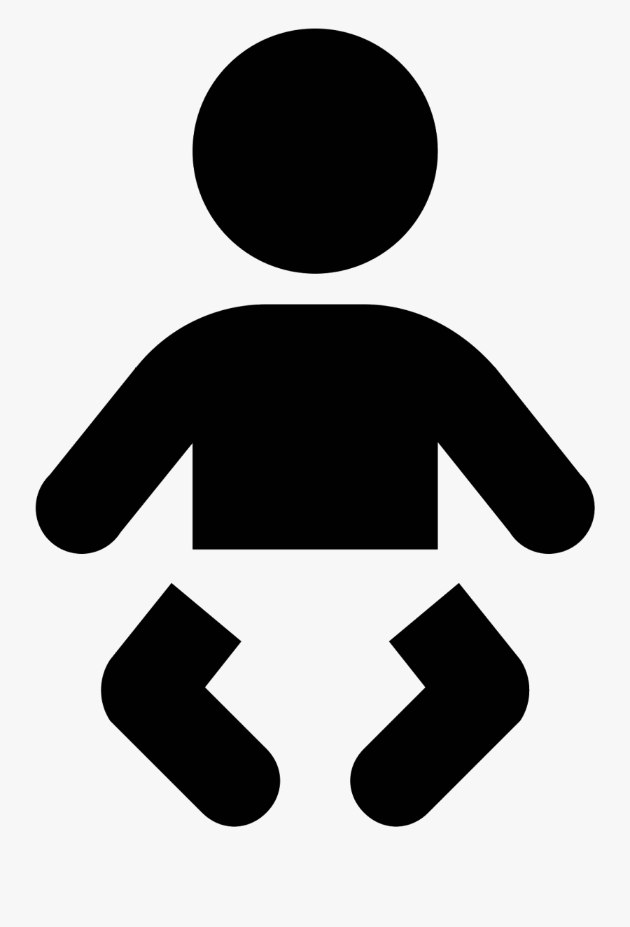 Graphic Transparent Library Diaper Vector Silhouette - Day Care Icon, Transparent Clipart