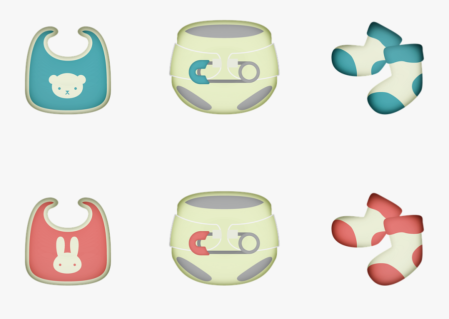 Baby Clothes, Baby Bib, Baby Diaper, Baby Booties, - おむつ イラスト 安全 ピン, Transparent Clipart