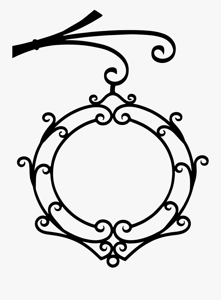 Vintage Wrought Iron Flourish Silhouette - Anuncios De Hierro Forjado, Transparent Clipart
