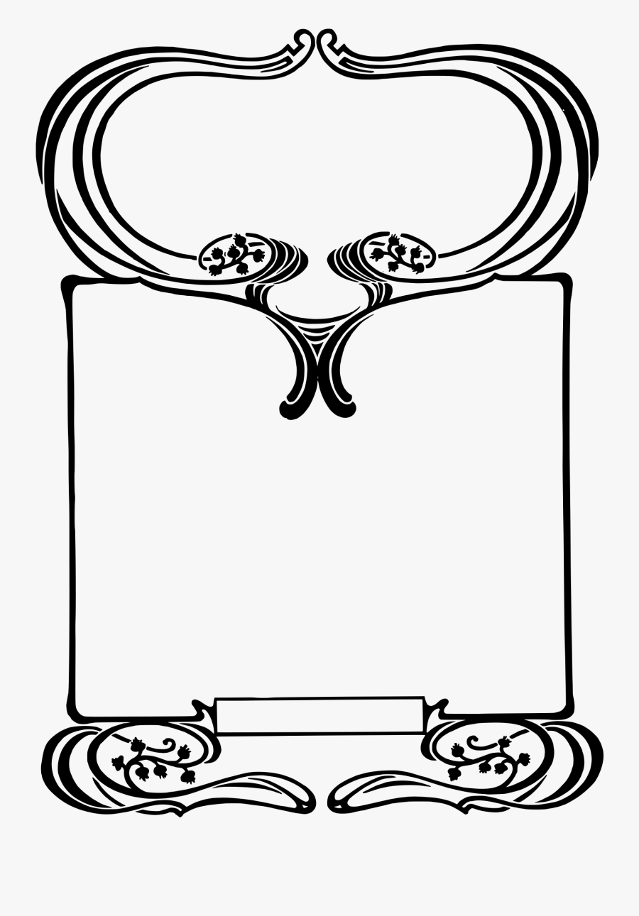 Royalty Free Stock Vector - Art Nouveau Frame Clipart Vector Free, Transparent Clipart