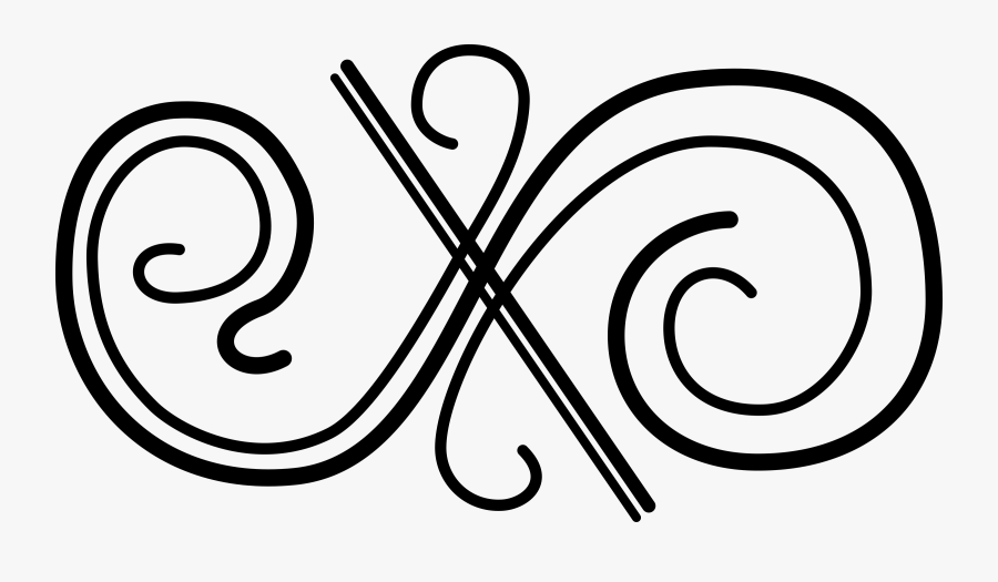 Transparent Squiggly Lines Png - Small Black And White Design, Transparent Clipart