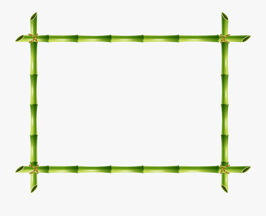 Bamboo Frame Png Transparent Clip Art Image, Transparent Clipart