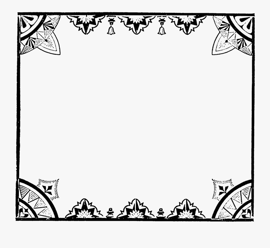 Decorative Border Clipart Downloadable - Clip Art, Transparent Clipart