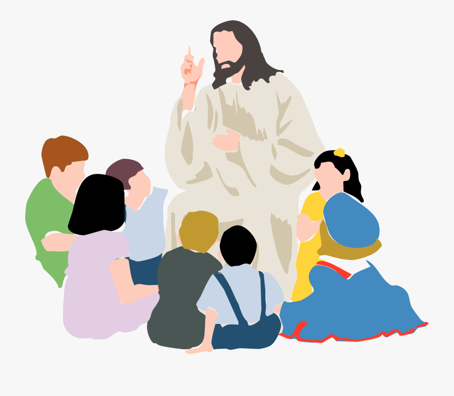Graphic Freeuse Bible Teaching Of About Little Rite - Jesus Teaching Clip Art, Transparent Clipart