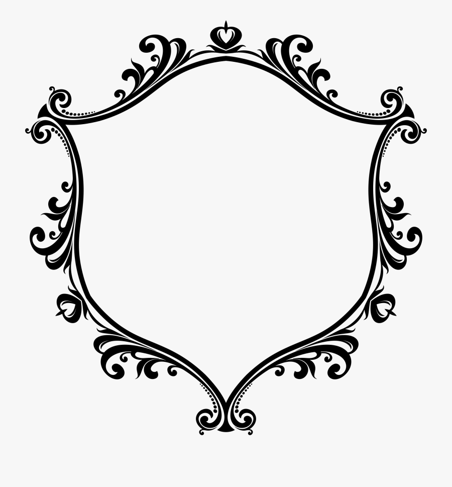 Flourish Floral Decorative Free Picture - Frame Ornament Vector Png, Transparent Clipart