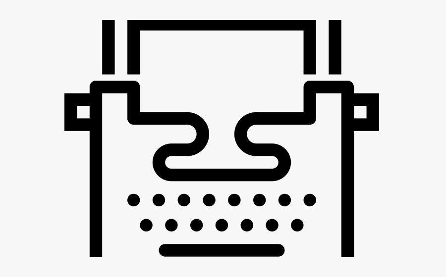 Typewriter Icon Png Transparent, Transparent Clipart