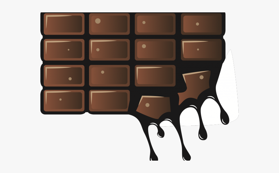 Transparent Box Of Chocolate Clipart - Melted Chocolate Clipart Black And White, Transparent Clipart