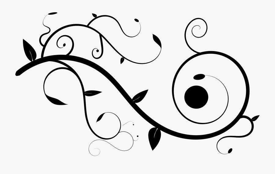 Art,monochrome Photography,text - Flourish Clip Art Svg, Transparent Clipart