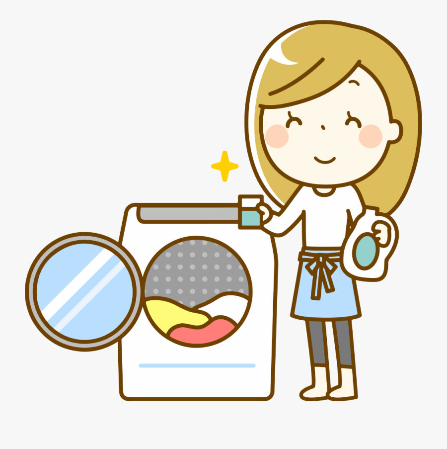 Laundry - Clip Art Post Card, Transparent Clipart