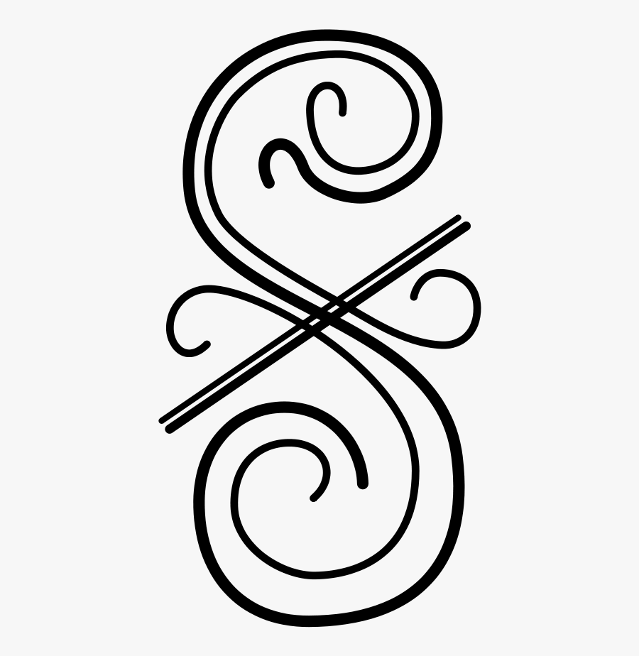 Flourish Two Vertical 01 Svg Clip Arts - Flourish Clip Art, Transparent Clipart