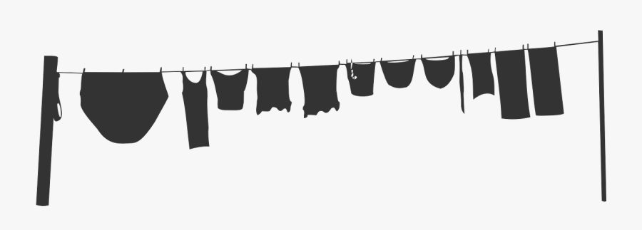 Clothesline Washing Line Laundry Png Image - Clothesline Png, Transparent Clipart