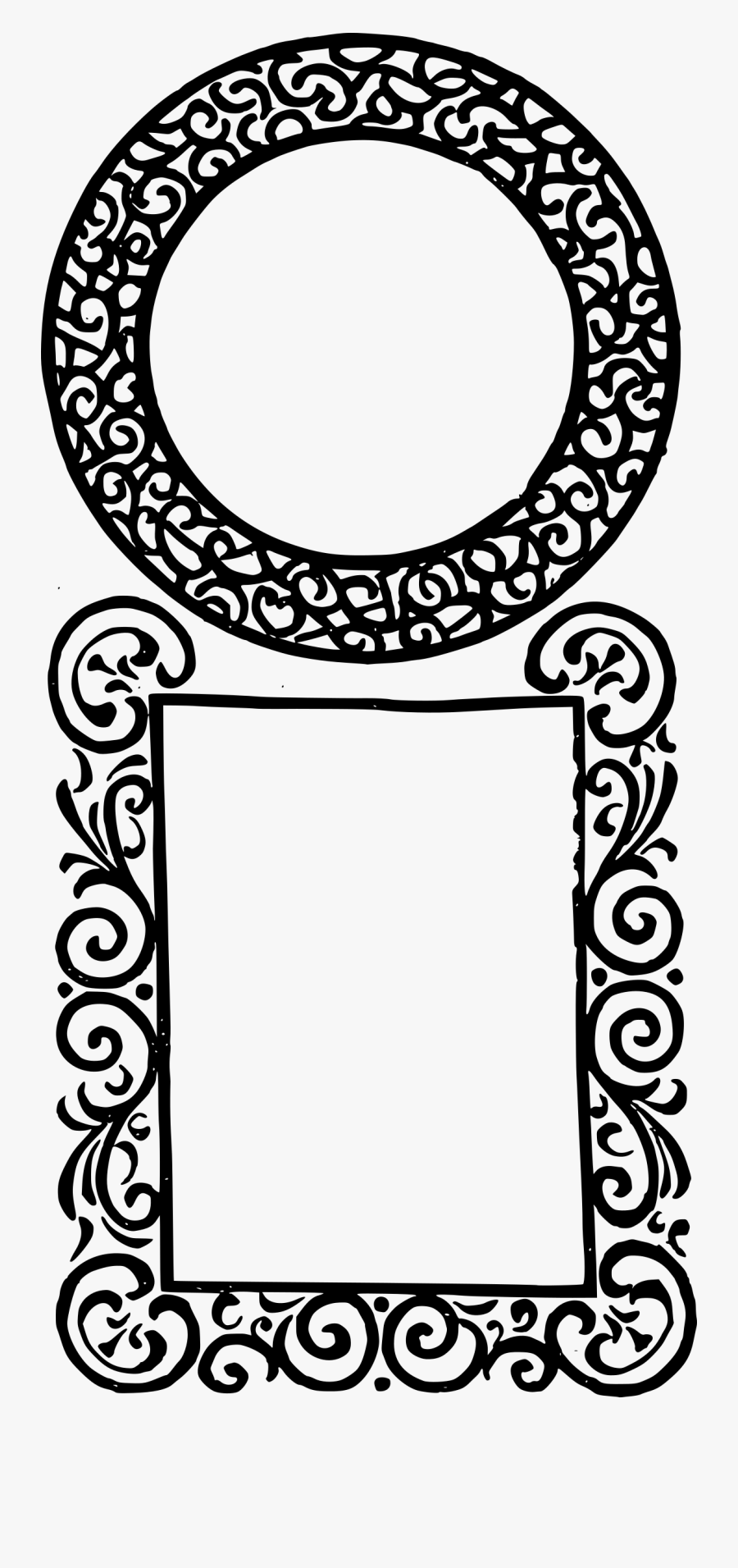 Free Clipart - Circle - Square - Double Frame - J4p4n - Islamic Art Frame, Transparent Clipart