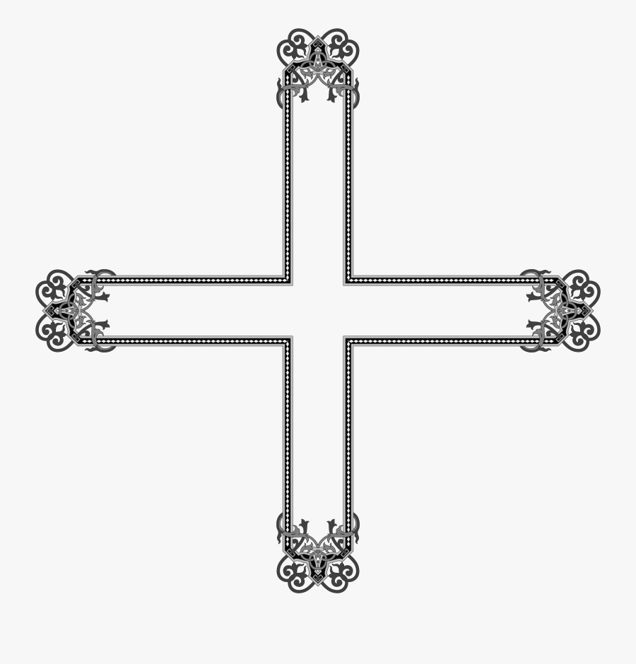 Flourish Cross Clipart - Christian Cross, Transparent Clipart