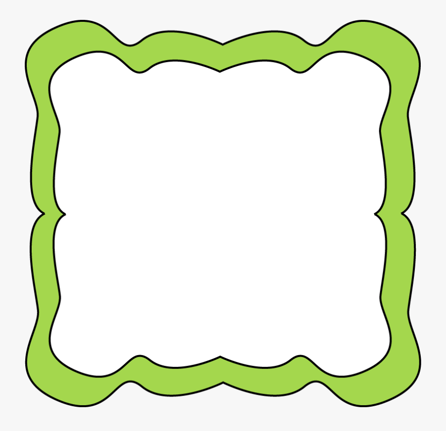 Curvy Free Clip Art - Green Border Frame Clipart Png, Transparent Clipart