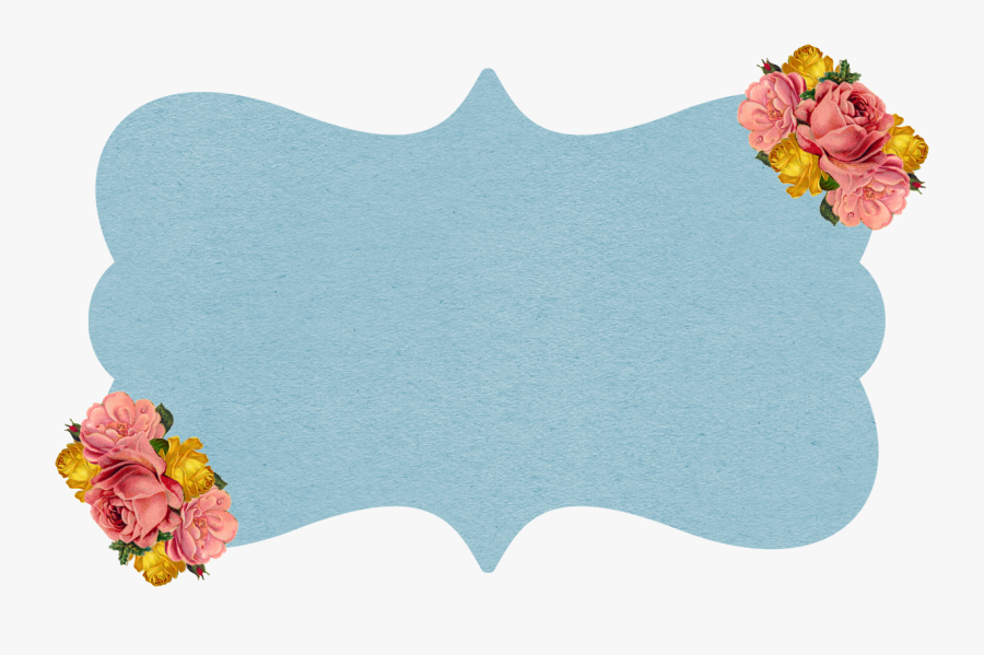 Online Doodle Frame Blue Clipart, Frame Collection - Shabby Chic Frame Clipart, Transparent Clipart