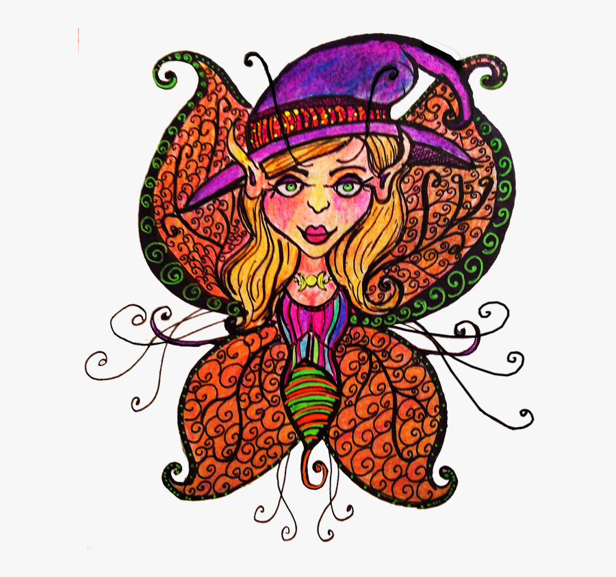 Halloween Fairy Clipart - Illustration, Transparent Clipart