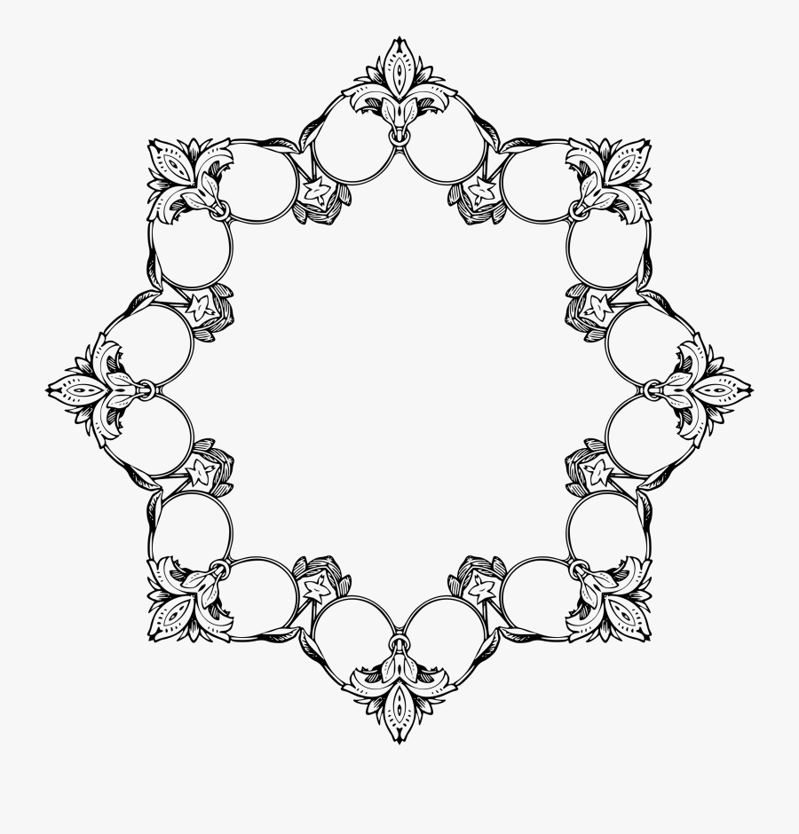 Flourish Frame Round - Хит Продаж Пнг, Transparent Clipart