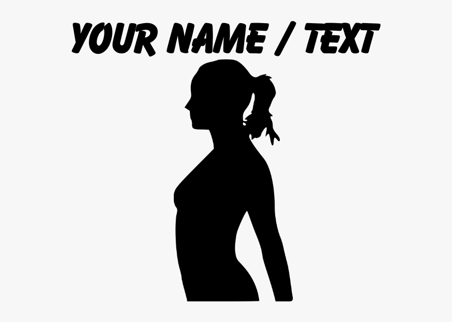 Custom Pin Up Girl Silhouette Laundry Bag - Silhouette, Transparent Clipart