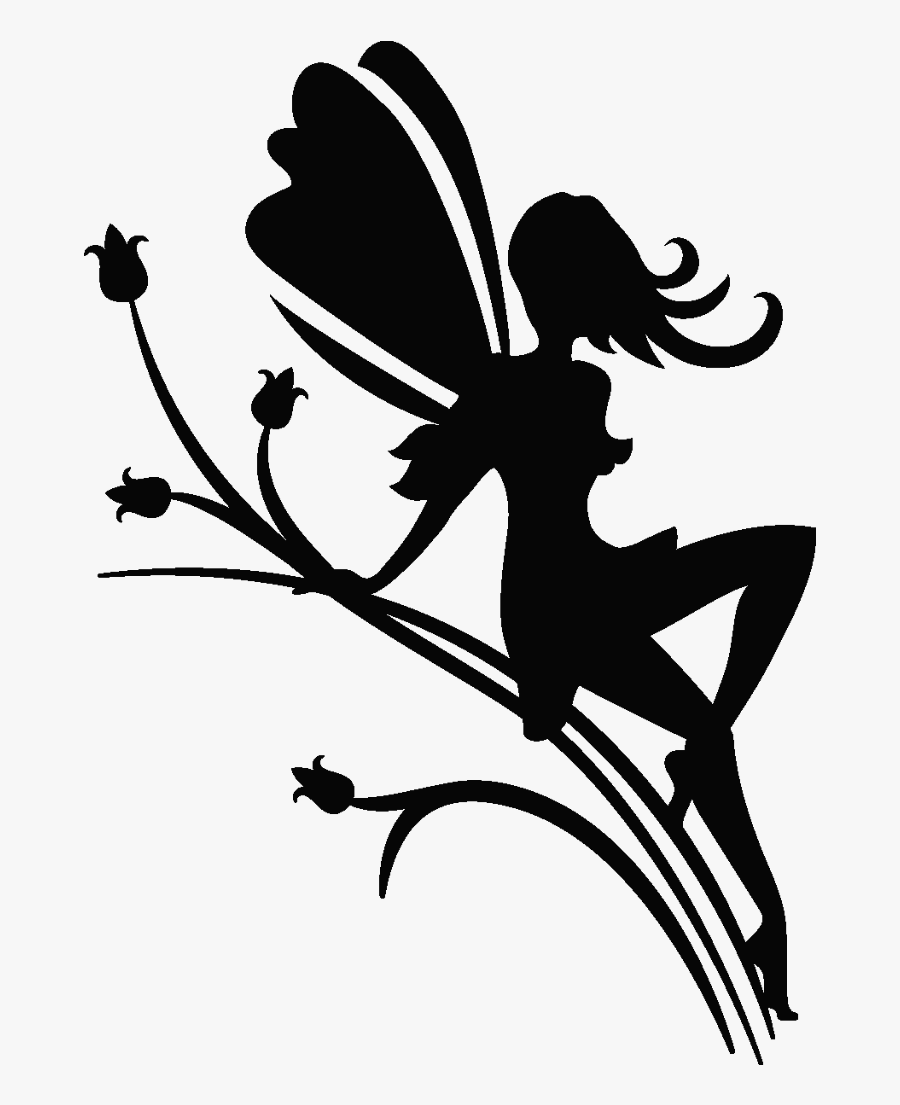 #fairy #fairies #wings #silhouette - Transparent Background Silhouette Fairy, Transparent Clipart