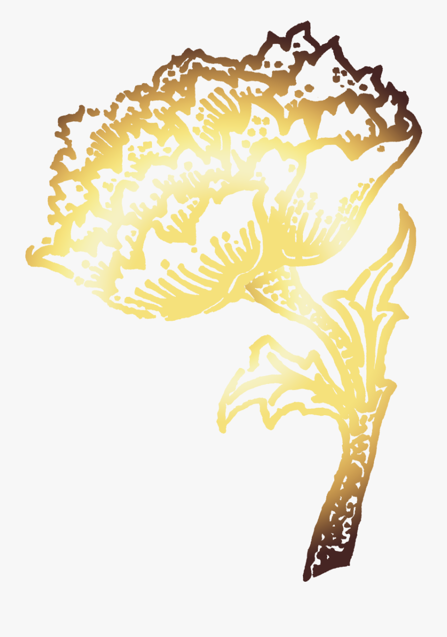 Guild Chocolates Gold Flower - Illustration, Transparent Clipart