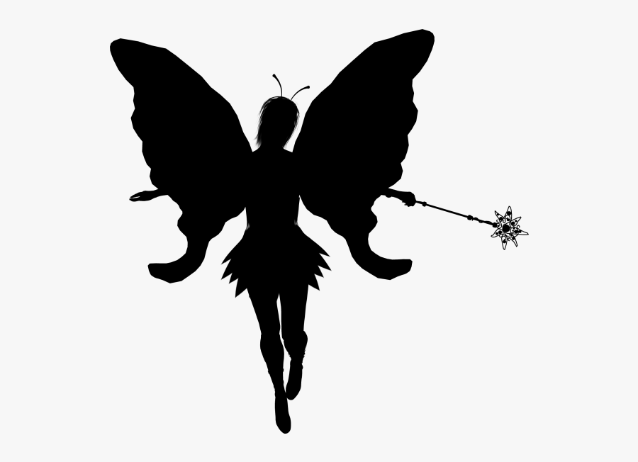 Fairy Silhouette Clip Art - Fairy Transparent Silhouette, Transparent Clipart