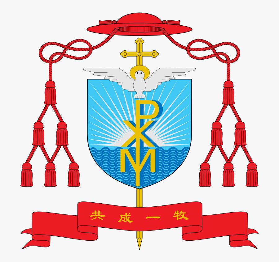 Coat Of Arms Of Joseph Cai Bing Rui - Archdiocese Of Kota Kinabalu, Transparent Clipart