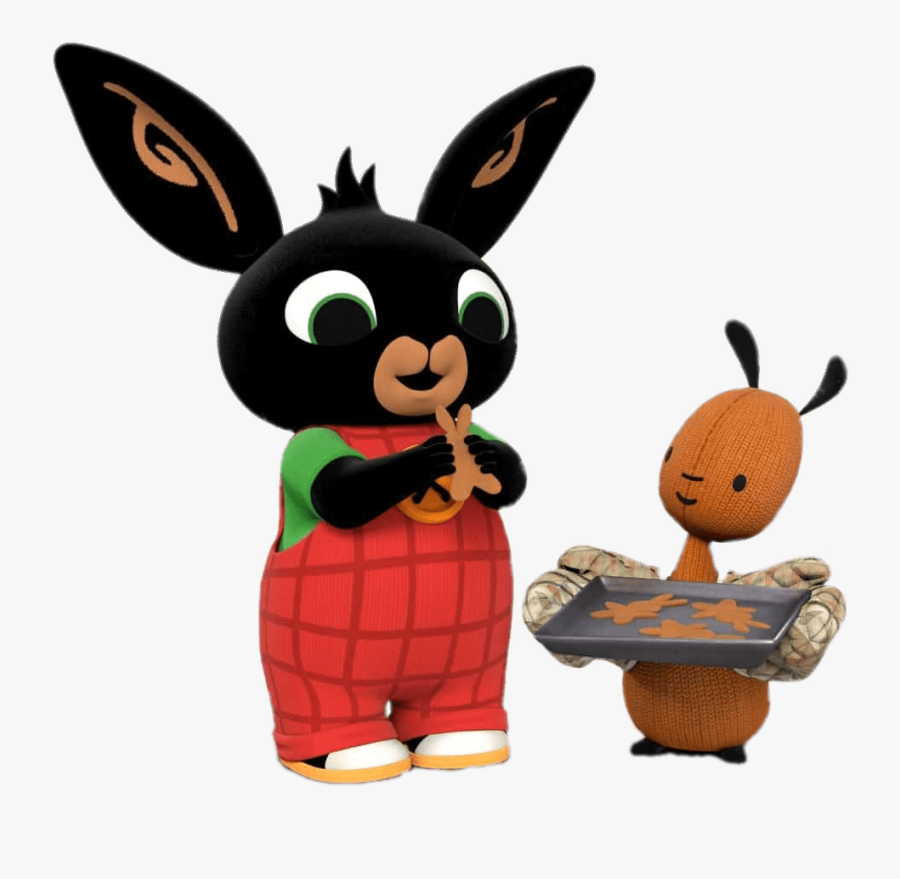 Bing El Conejo Y Flop Horneando Png Transparente - Bing Bunny Eating, Transparent Clipart