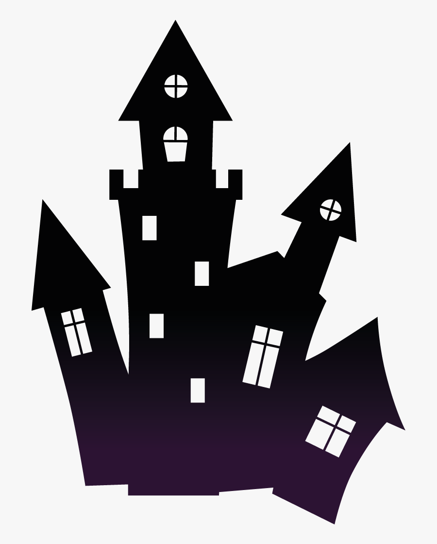 Haunted House Png - Haunted House Silhouette Png, Transparent Clipart