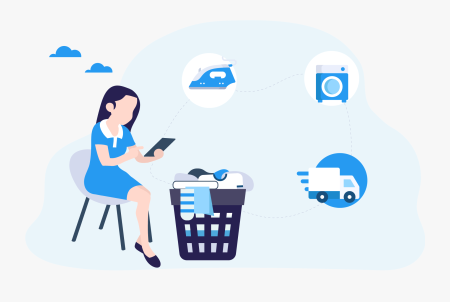 Laundrapp Clone Banner, Transparent Clipart