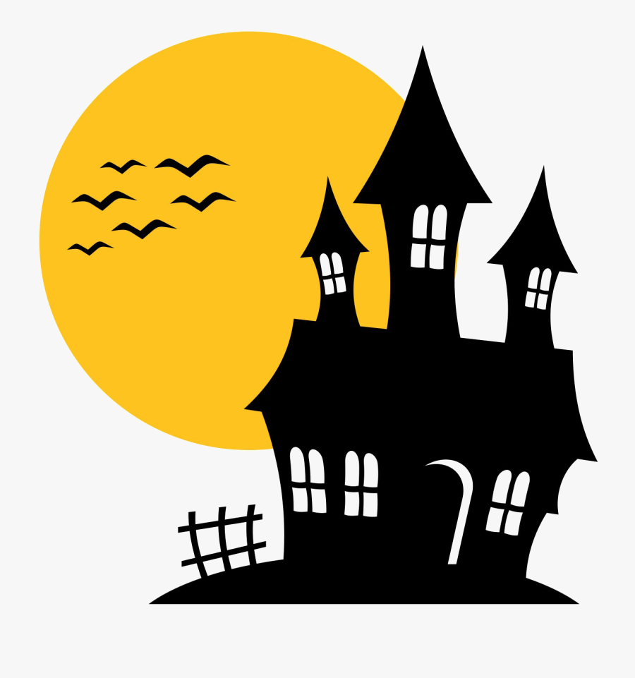 Haunted House Computer Icons Clip Art - Haunted House Bat Halloween, Transparent Clipart