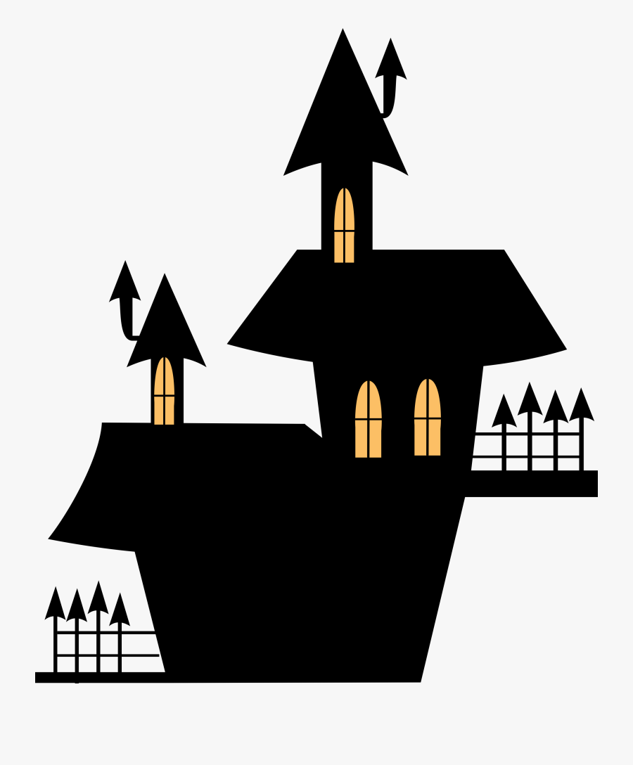 Halloween Haunted Houses Clipart - Haunted House Clipart Png, Transparent Clipart