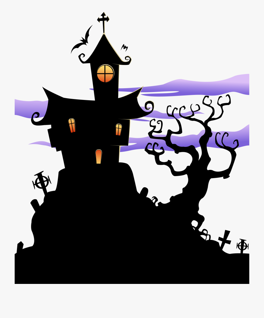 Transparent Haunted House Clipart - Haunted House Clipart Transparent, Transparent Clipart
