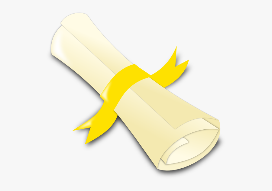 Yellow Gold Diploma Clip Art At Vector Clip Art - Diploma Scroll In Gold, Transparent Clipart