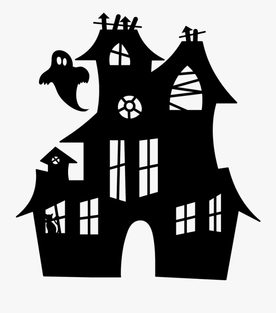 Free Halloween House Svg, Transparent Clipart
