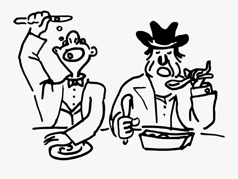 Guys Eating Big Image - Eating Black And White Clipart, Transparent Clipart