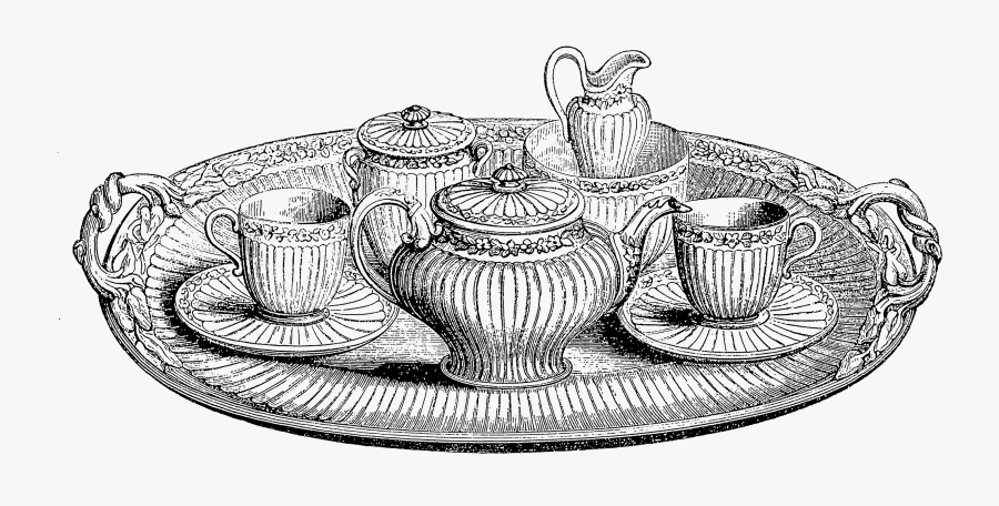 Victorian Tea Art Transparent, Transparent Clipart
