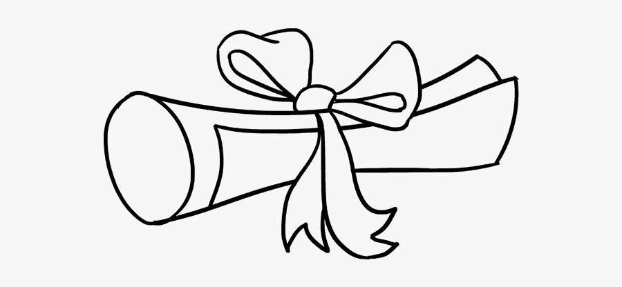 Coloring Image Of Graduation Hat, Transparent Clipart