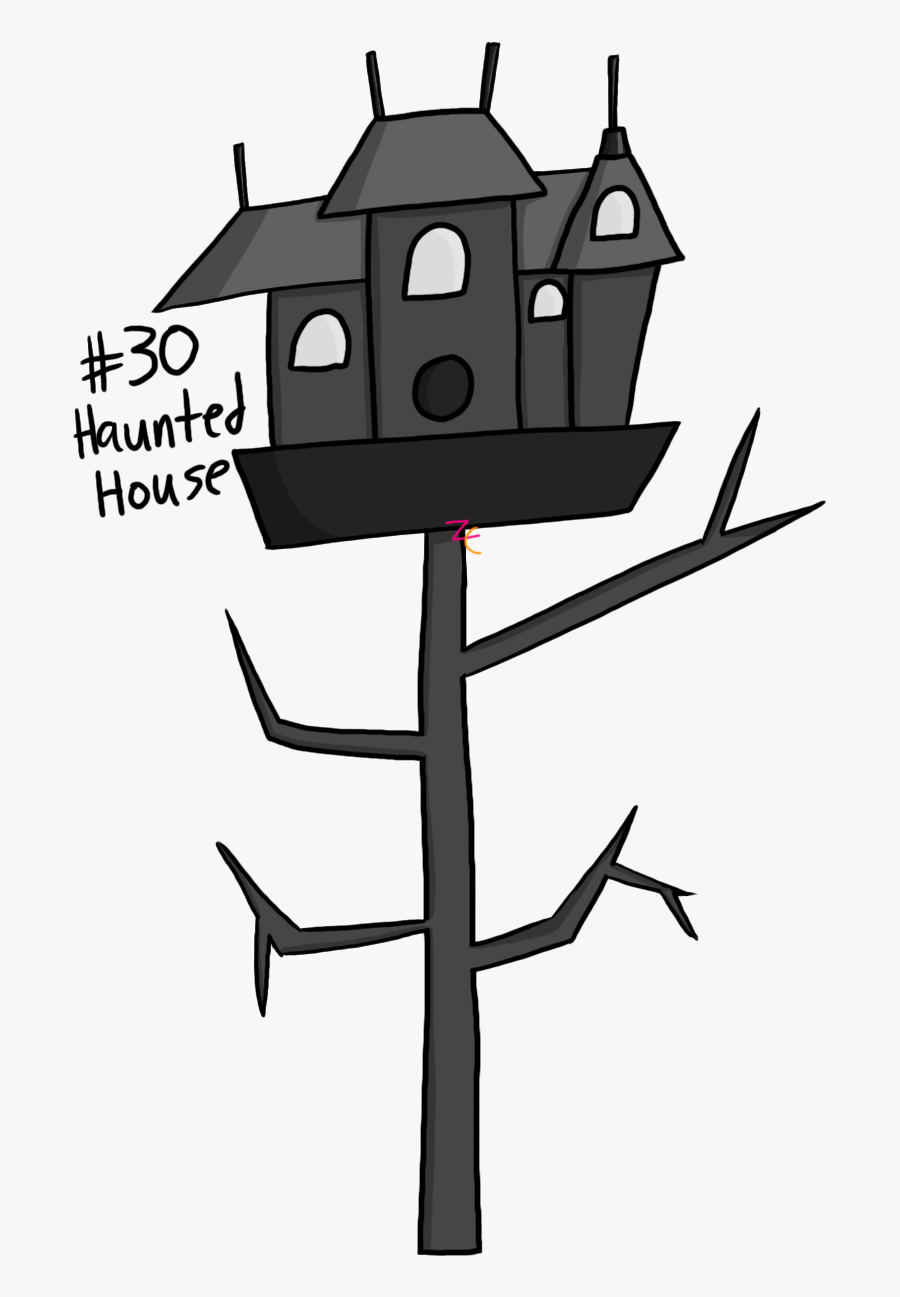 Prompt 30 For Toontober Was “haunted House” I Knew - Cartoon, Transparent Clipart