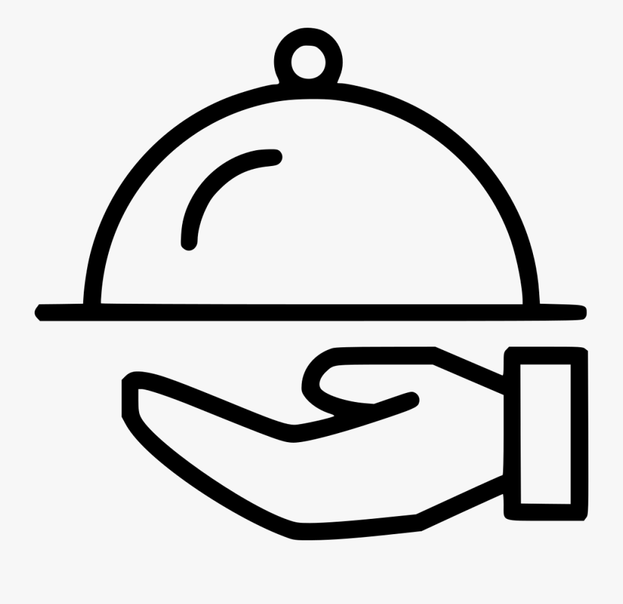Waiter Food Serving Comments - Food Serving Icon, Transparent Clipart