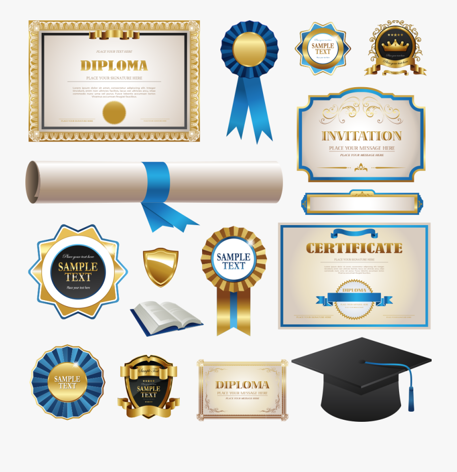 Certificate Transparent Background - Background Professional Certificate Design Png, Transparent Clipart