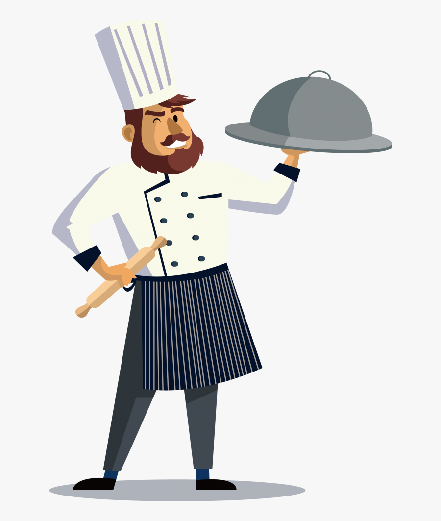 Chef Cook Restaurant Png Image High Quality - Cook Cartoon Png, Transparent Clipart